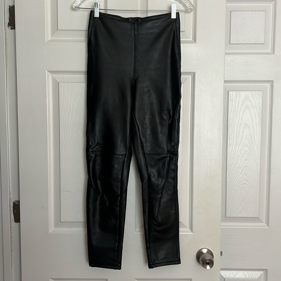 BOA Black Leather Leggings XS - Picture 1 of 8